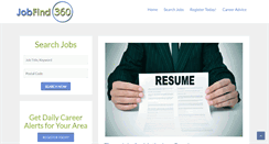 Desktop Screenshot of jobfind360.com