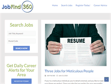 Tablet Screenshot of jobfind360.com